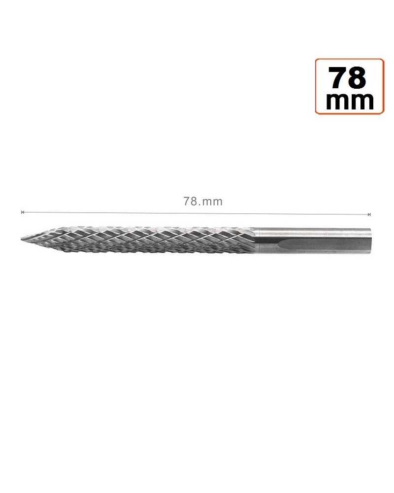 FRAISE CARBURE DE TUNGSTÈNE 78 MM SCHRADER AVEC ÉTUI DE PROTECTION