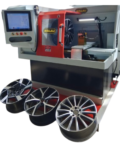 Machine de découpe de jantes d'aluminium diamantées, 26"