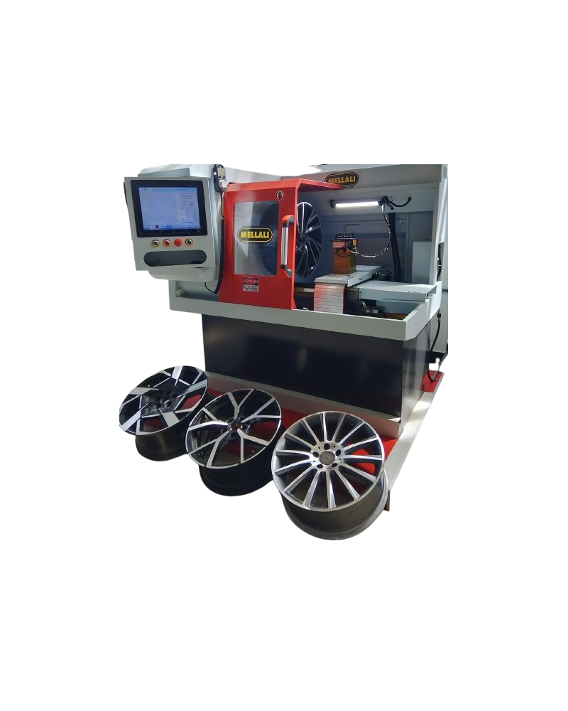 Machine de découpe de jantes d'aluminium diamantées, 26"