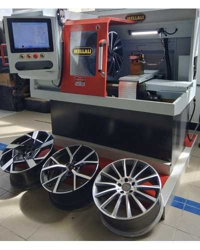 Machine de découpe de jantes d'aluminium diamantées 14"-24"