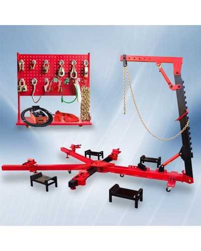 Banc pour la Réparation de Carrosseries Portable 3500 kg à Rotation 360 Degrés