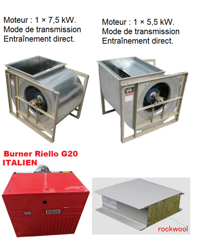 cabine de peinture Diesel professionnelle, Bruleur de RIELLO  Italien G 20