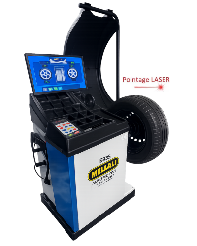 Équilibreuse Roues de voitures Grand moniteur couleur.22"
