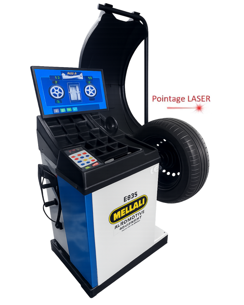 Équilibreuse Roues de voitures Grand moniteur couleur.22"