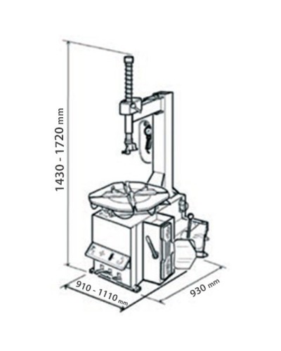 Démonte Pneus Automatique Professionnel 24"