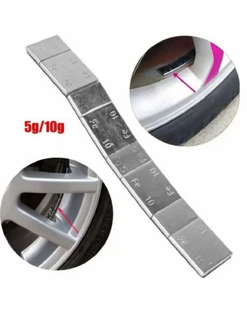 Masses D’équilibrage Autocollant En Acier Pour Jantes En Aluminium. Model CARRE