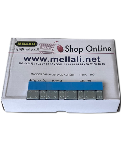 Masse d’ équilibrage  adhésive pour jantes Aluminium.