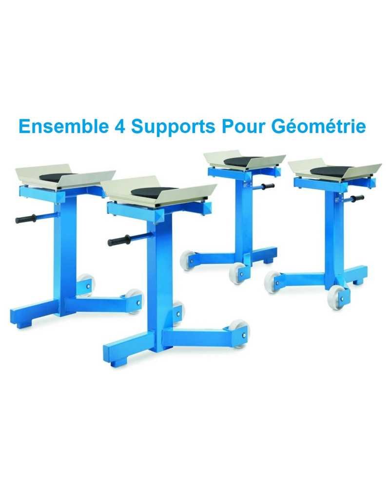 Ensemble 4 Supports Sans Plateau Pour Géométrie sur pont 2 colonnes ou ciseaux