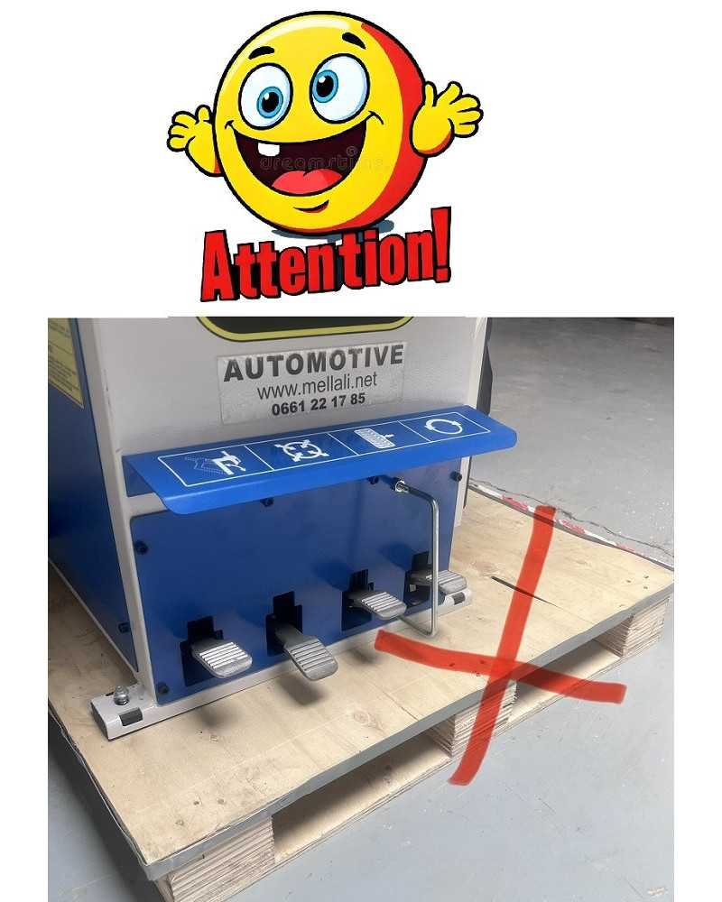 Attention installation Machine sans palette