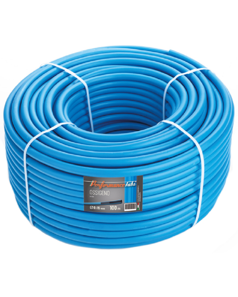 TUYAU DE AIR-RETEX OSSIGENO 8" x15-BLEU 20.BAR-100 mt