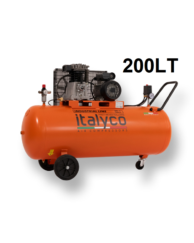 Compresseur 200 LT À Piston Et Courroie. ITALYCO