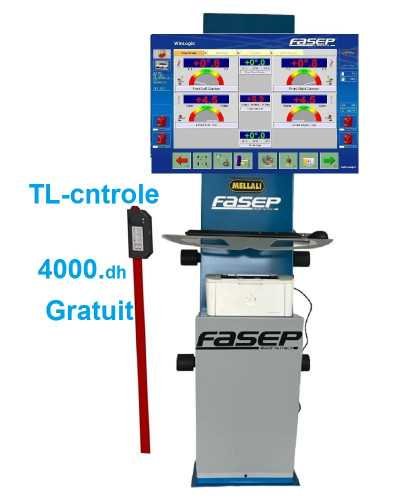 Ensemble Pour Géométrie Pont élévateur 4 colonnes et Machine Géométrie.