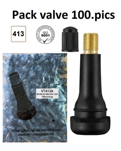 PNEUS VALVES TR413 POUR PNEUS TUBELESS