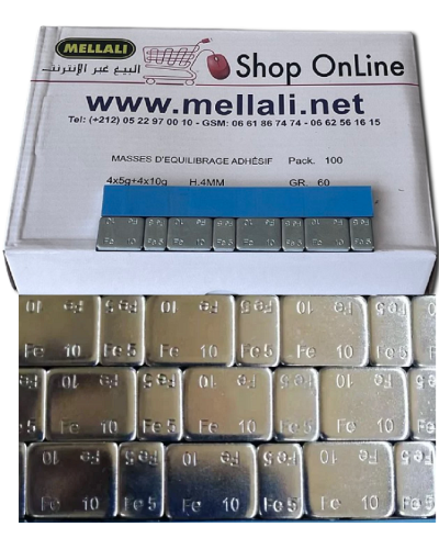 Masse d’ équilibrage  adhésive pour jantes Aluminium.