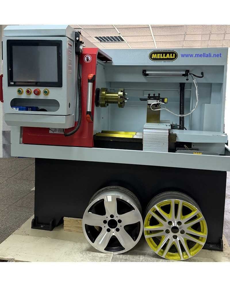 Machine de découpe de jantes d'aluminium diamantées, 25 pouces: