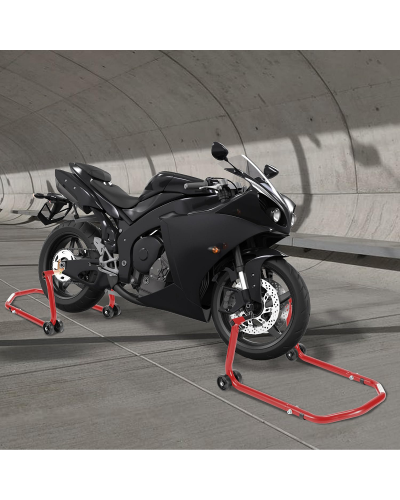 Béquille de moto pour roue avant Capacité de charge jusqu'à 350 kg À Lancement Manuelle,