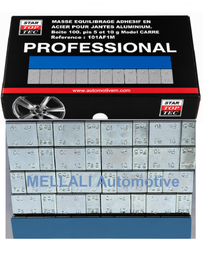Masses D’équilibrage Autocollant En Acier Pour Jantes En Aluminium-Model CAREE