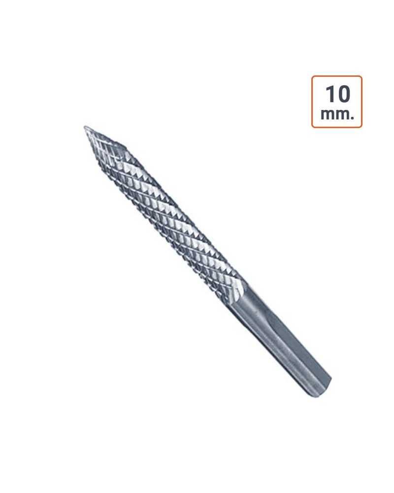 FRAISE CARBURE DE TUNGSTÈNE AVEC ÉTUI DE PROTECTION:10 mm