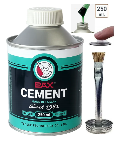 COLLE PROFESSIONNEL NATUREL VER POUR RÉPARATION PNEUS ET CHAMBRES A AIR. 250ml