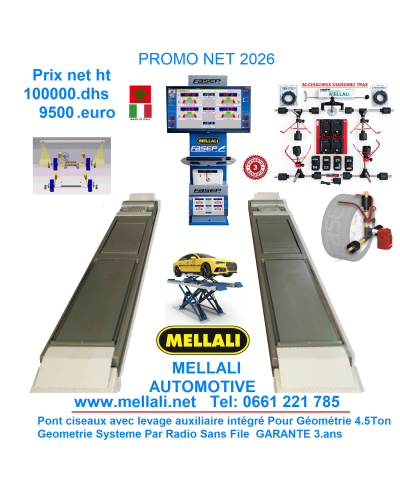 PROMO NET 2026 Ciseaux avec Auxiliaire de levage central PLUS Machine Géométrie.
