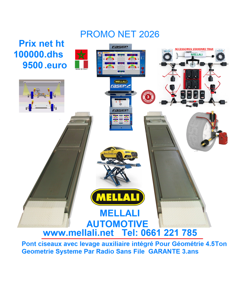 PROMO NET 2026 Ciseaux avec Auxiliaire de levage central PLUS Machine Géométrie.