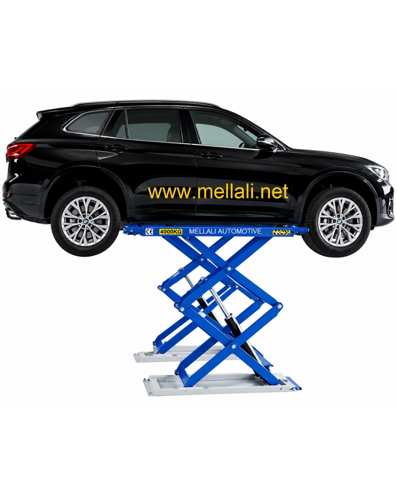 Ponts élévateurs double ciseaux A Poser 4 Cylindre Professionnel 3.5 Ton