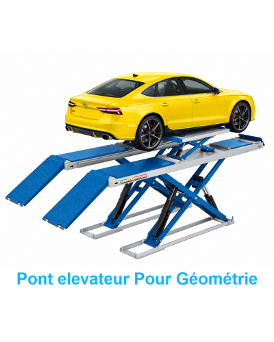 Pont ciseaux avec levage auxiliaire intégré A poser Avec Rampes Pour Géométrie 4.5Ton Conception de qualité avec ISO 9001-CE