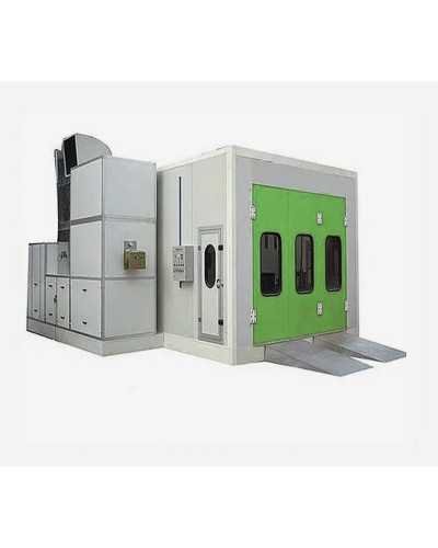 Cabine de peinture Diesel, 7 mt- Brûleur  Italien
