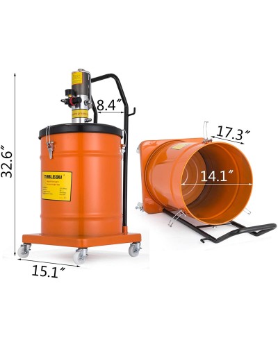 Pompa Graissage Kit Mobile Pneumatique 40 L