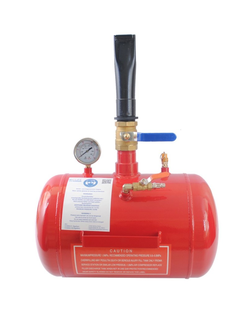 Booster De Pneus 20 L - Gonfleur De Pneu Professionnel En Acier Inoxydable Pour Voiture, Moto, Vélo, Voiture, Camion (10 Bar) - Gonfleur De Choc Pour Pneus Airbooster - Aide Au Remplissage