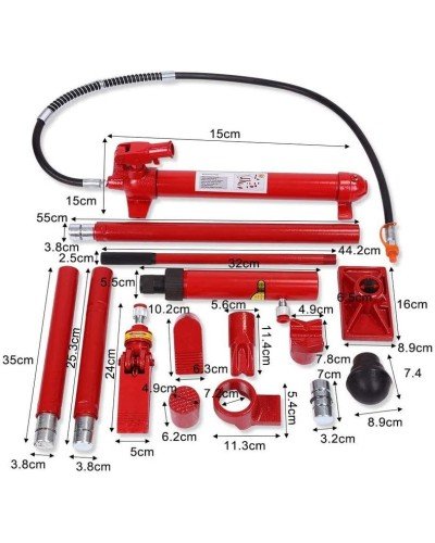 COFFRET DE RÉADRESSAGE HYDRAULIQUE POUR CARROSSERIE 10 TON