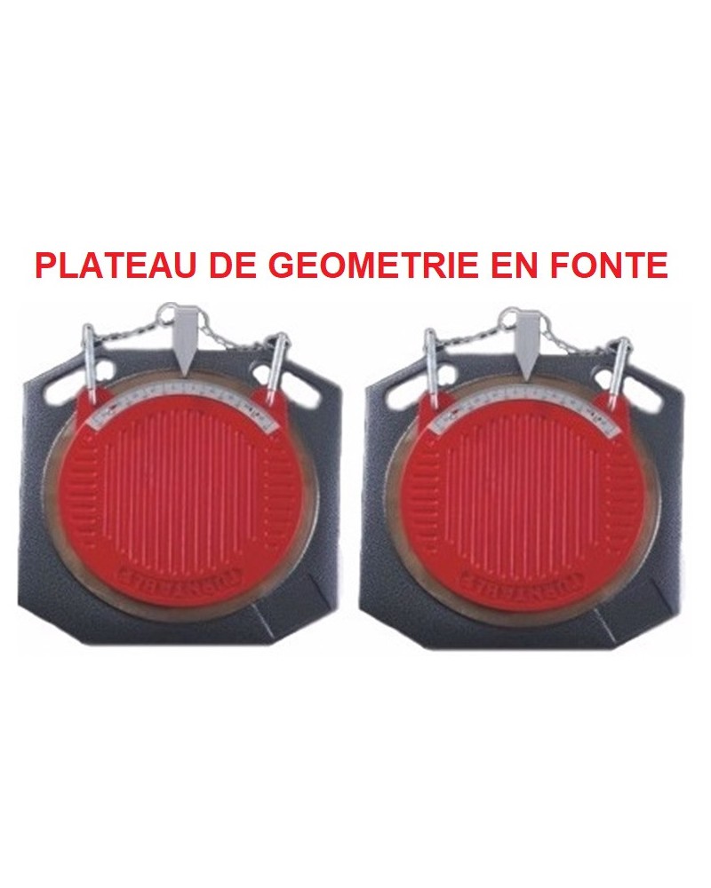 PLATEAU POUR GÉOMÉTRIE A FONTE POUR CAMION-kit 2 pis