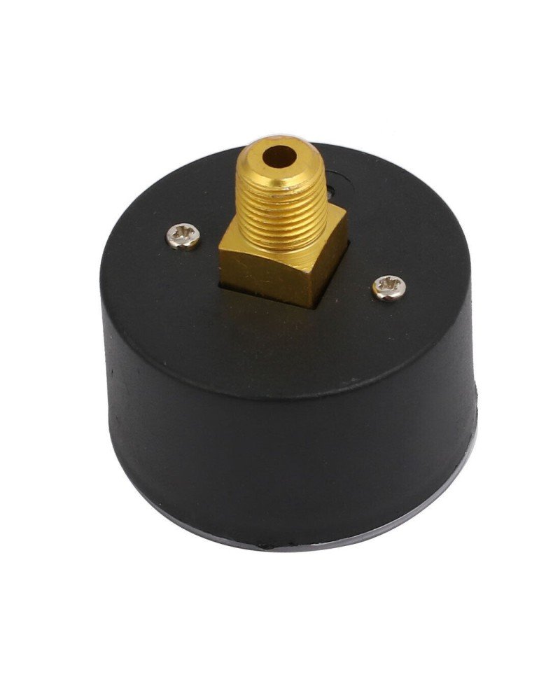 Manomètre Pour Compresseur D'air 0-12 Bar / 0-170 Psi - Filetage 10 Mm, Plastique Et Métal