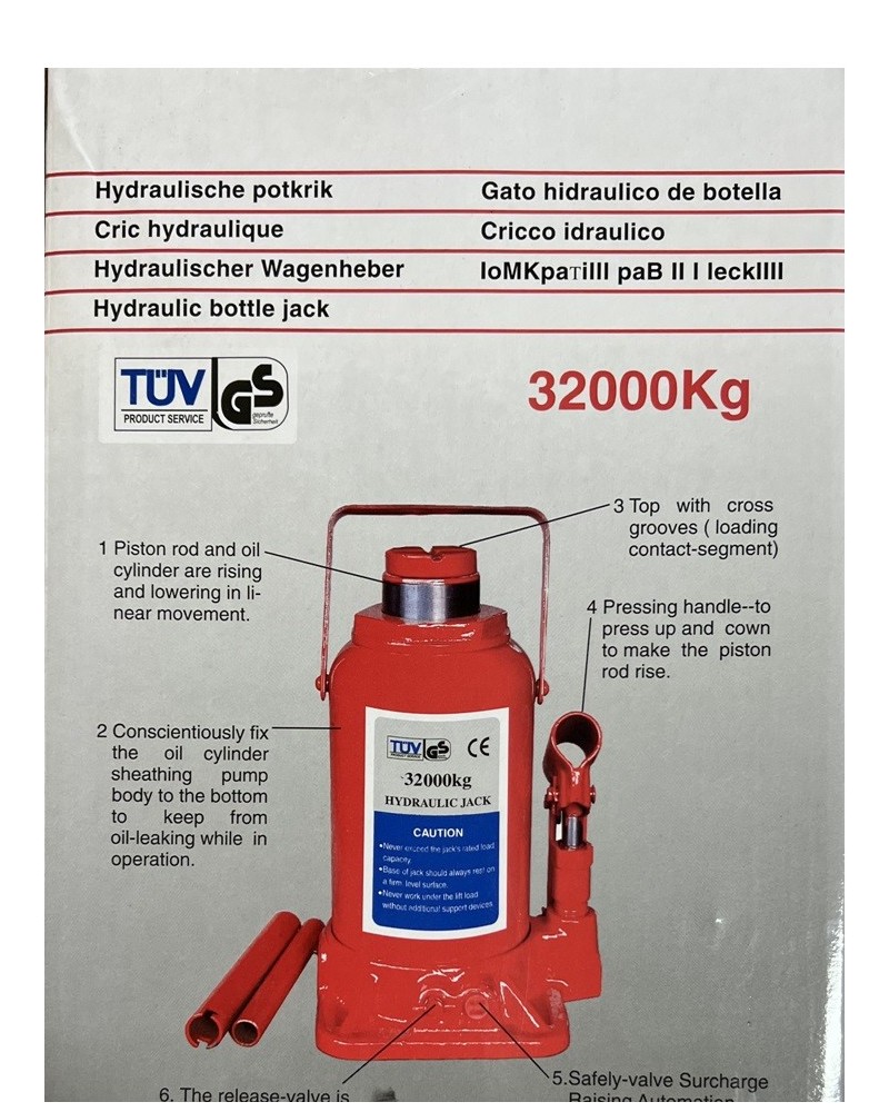 CRIC CAMION 32 TON CRIC BOUTEILLE
