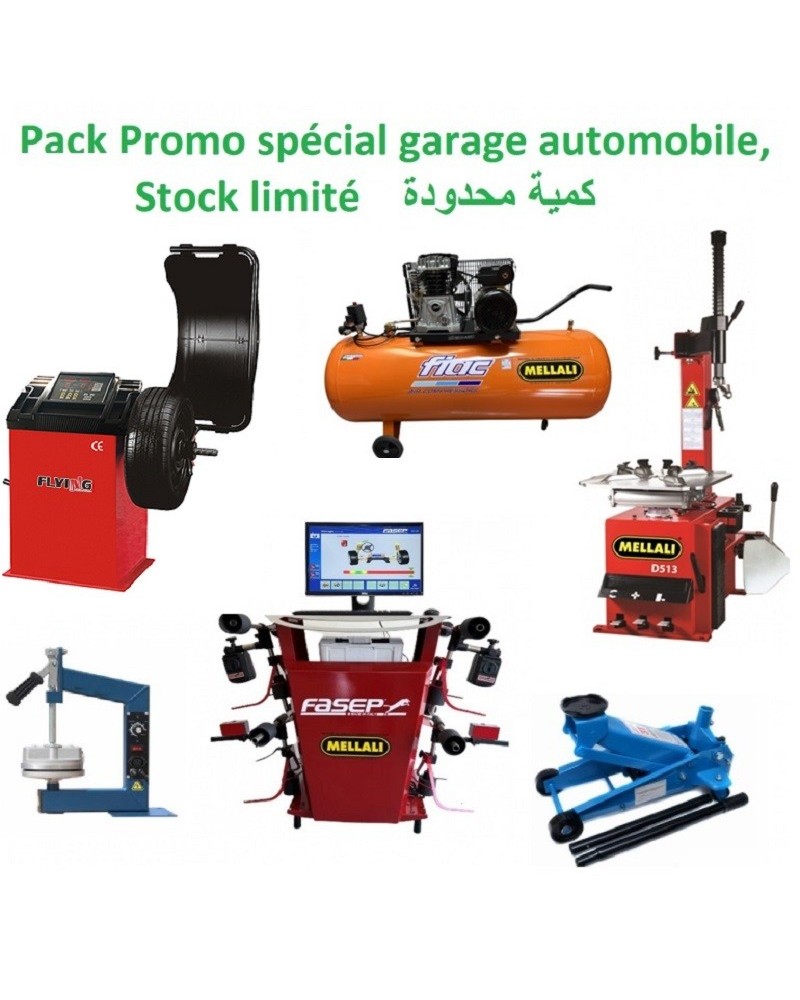 Kit spécial garage automobile, machine à pneus, équilibreuse et compresseur