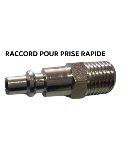 RACCORD RAPIDE À AIR COMPRIMÉ, FILETAGE MÂLE 10 MM (3/8")