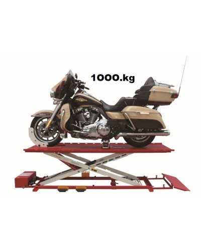 Pont ciseaux Moto 1000.kg Avec étaux pneumatique.