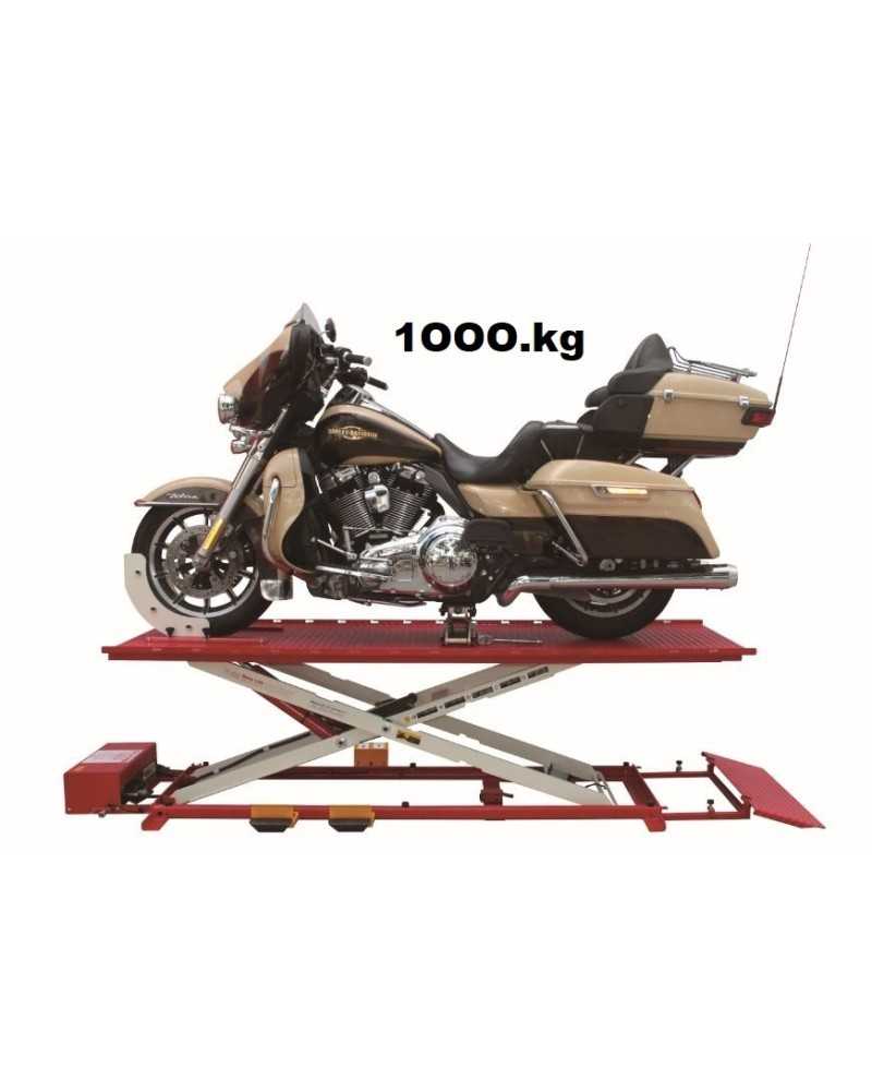 Pont ciseaux Moto 1000.kg Avec étaux pneumatique.