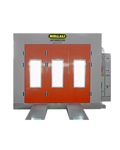 Cabine de peinture Diesel, 7 mt- Brûleur  Italien