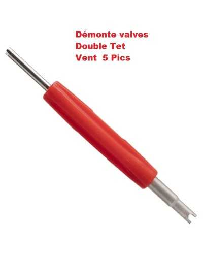 Clé Intérieur Double Tet démonte-valves Vent  5 Pics