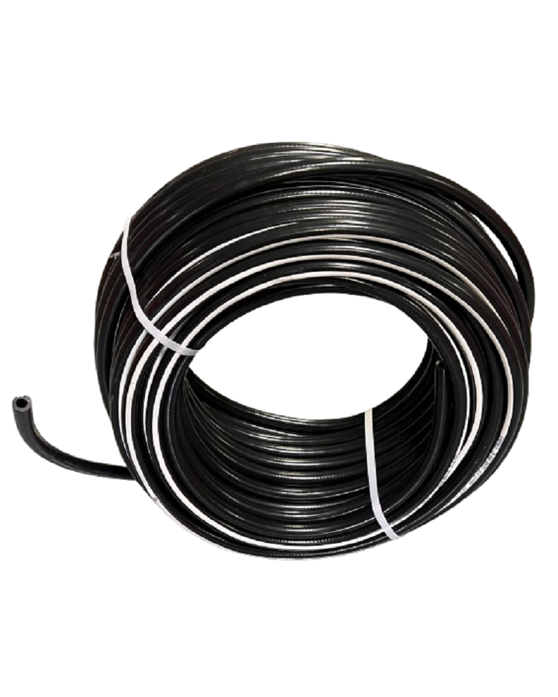 TUYAU A AIR EN CAOUTCHOUC SOUPLE 8 x15  20 bar-Noir 50mt
