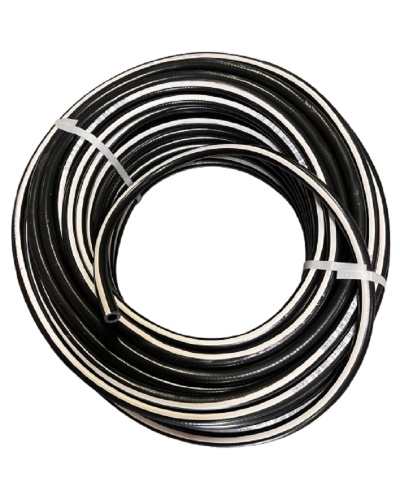 TUYAU A AIR EN CAOUTCHOUC SOUPLE 8 x15  20 bar-Noir 50mt