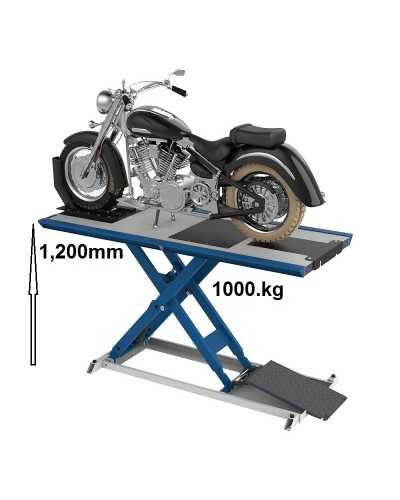 Pont élévateur hydropneumatique pour motos de 1000 kg
