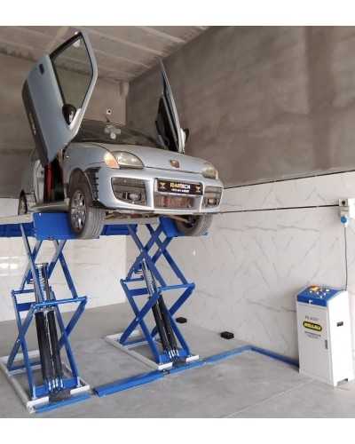Ponts élévateurs double ciseaux à profil bas A Poser 4 Cylindre Capacité de charge 3.5 Ton