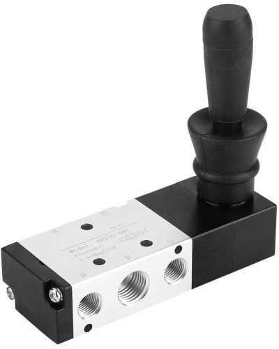 Control Pneumatic machine Valve 5 Port 3 Position Hand Lever Valve
