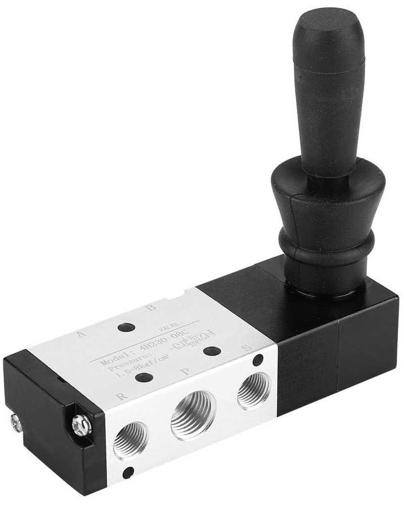 Control Pneumatic machine Valve 5 Port 3 Position Hand Lever Valve