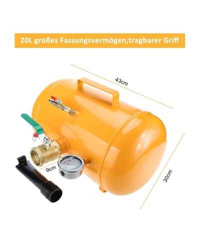 FreeTec 20L Aide au Gonflage de Pneu pour le Montage de Pneus sans Chambre à Air de Voiture et de Camion