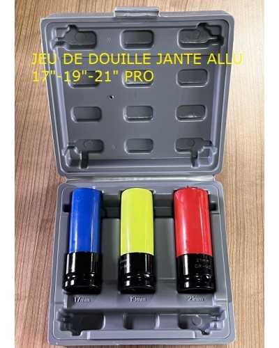 Jeu de 3 douilles pour jantes Aluminium 17"-19"-21" PROFESSIONNEL