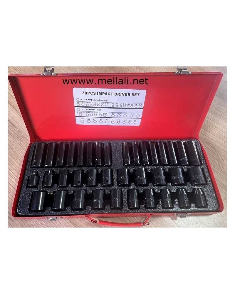 COFFRET DIVERS DE DOUILLE 38 pcs ECO