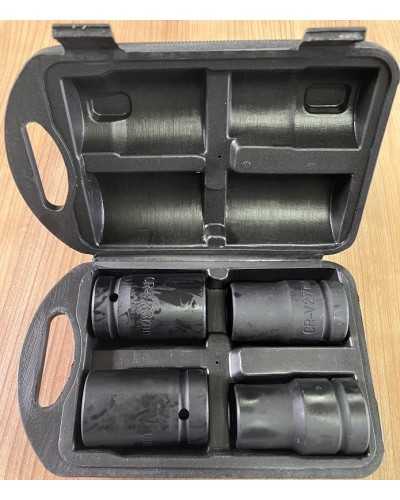 COFFRET DOUILLES POUR CLÉ  À CHOC 1" POUCE PROFESSIONAL 4 pcs